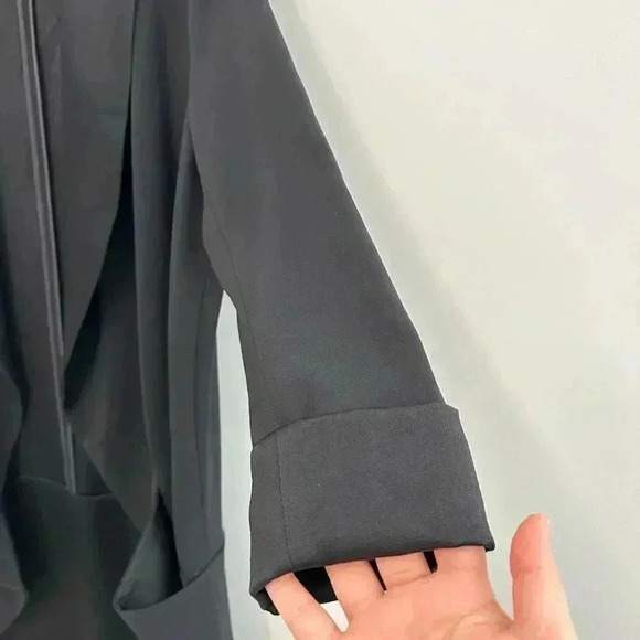 Wilfred Chevalier Jacket  Relaxed Open-Front Blazer Black Women's Size 4 - Picture 6 of 16